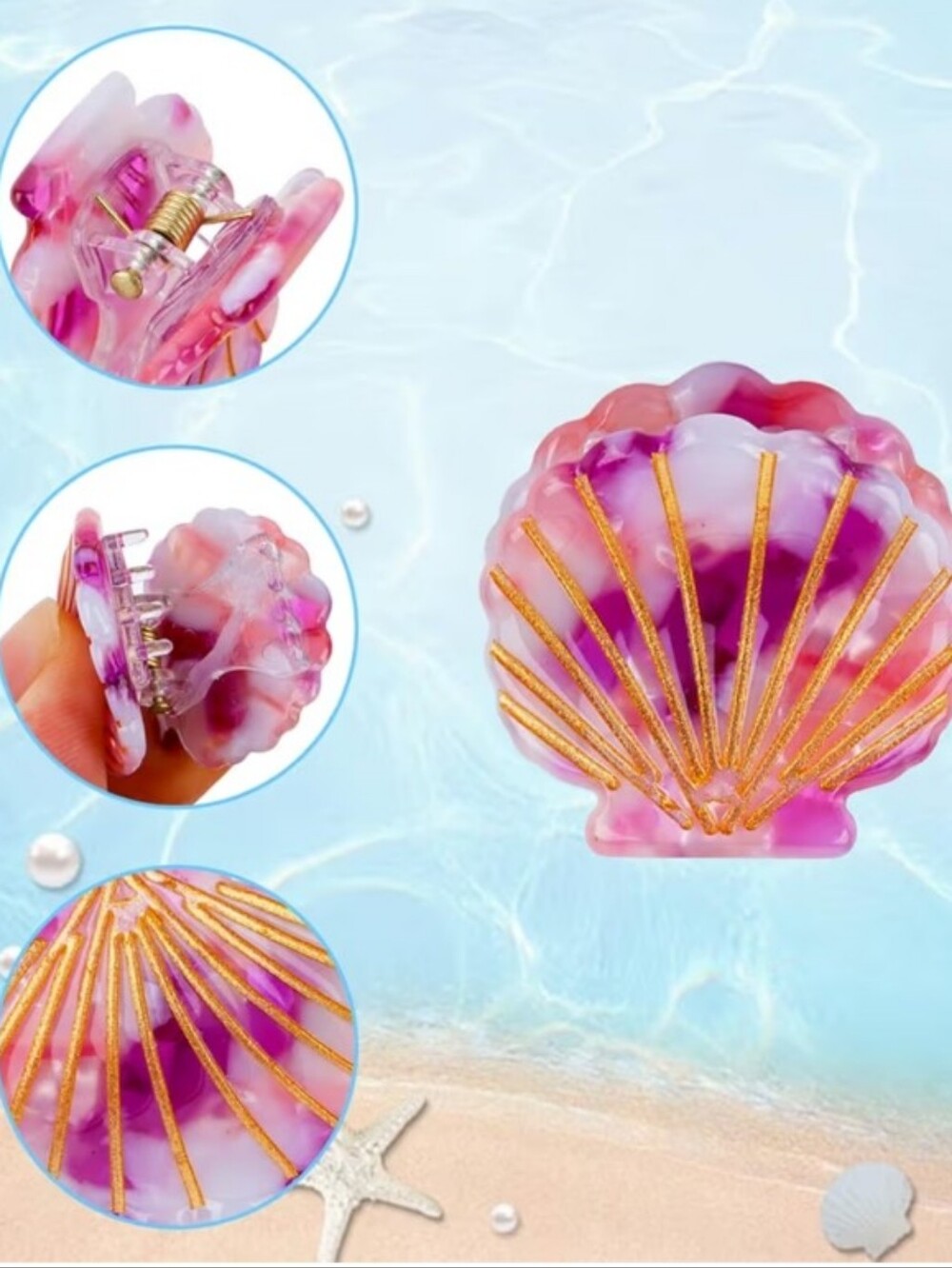 Shell Hair Clip